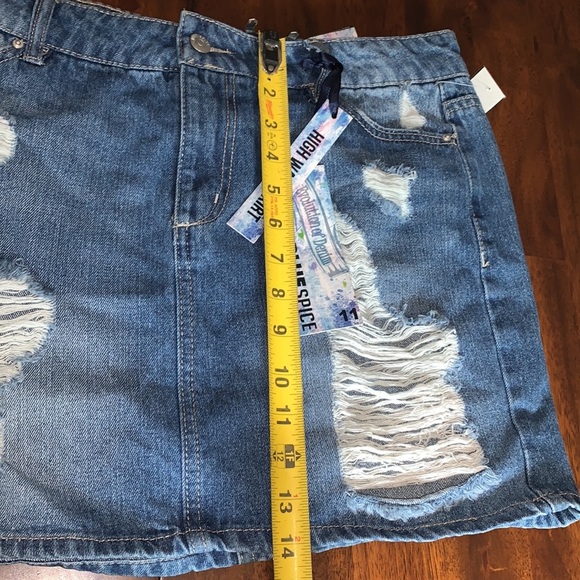 High waisted denim skirt - Picture 4 of 4